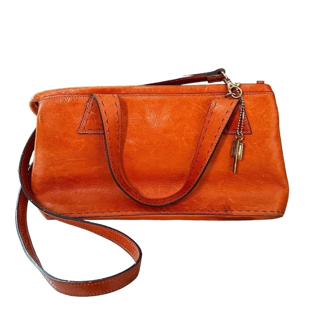 Fossil | Cognac Leather Handbag Satchel